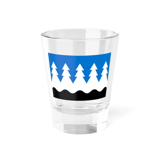 Mustvee valla lipp (Estonia) Shot Glass 1.5oz 1.5oz - Go Mug Yourself