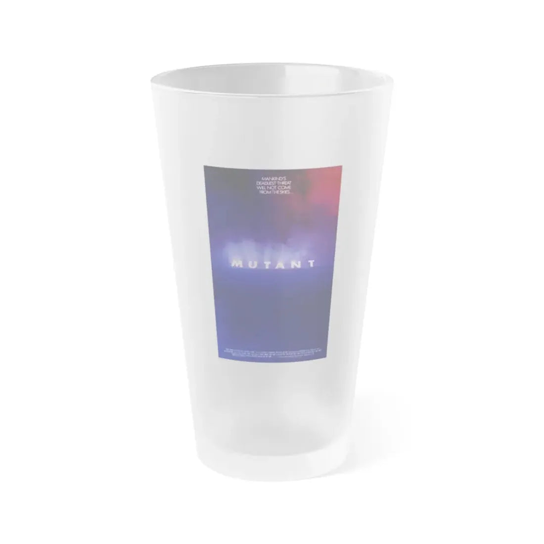 MUTANT (2) 1984 Movie Poster - Frosted Pint Glass 16oz 16oz Frosted - Go Mug Yourself