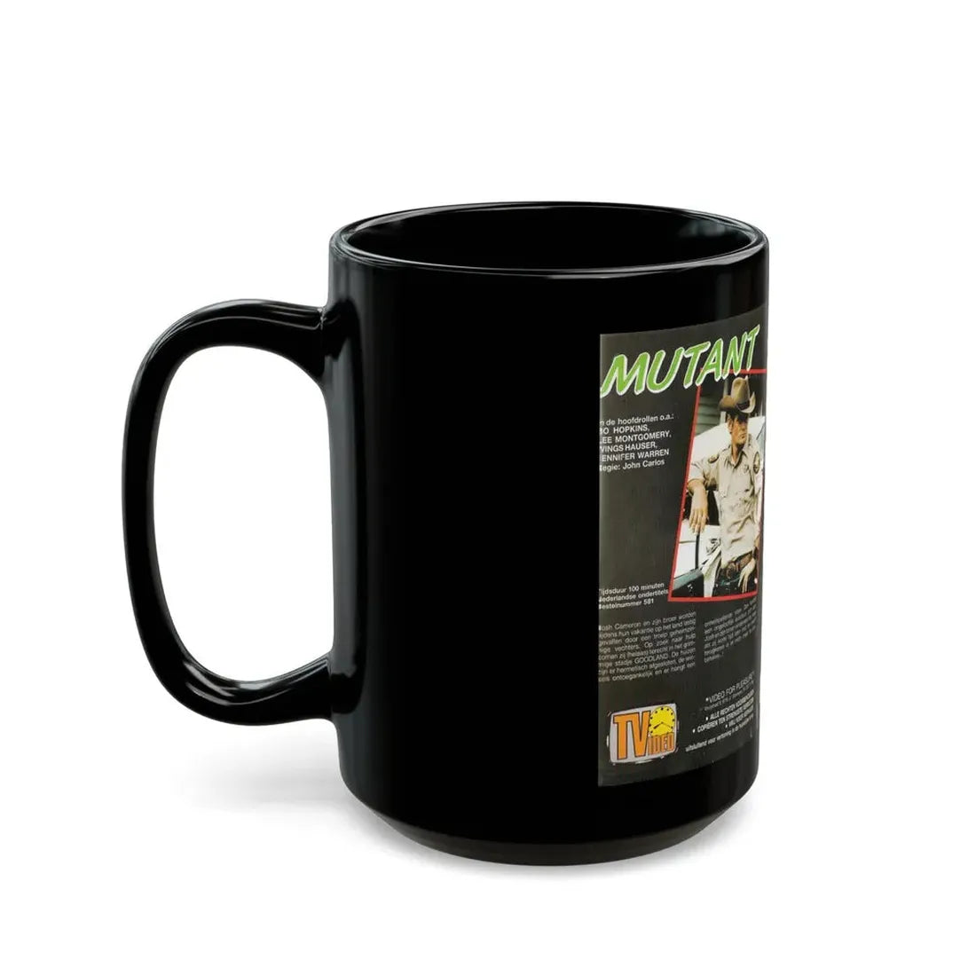 MUTANT BO HOPKINS (VHS COVER) - Black Coffee Mug - Go Mug Yourself