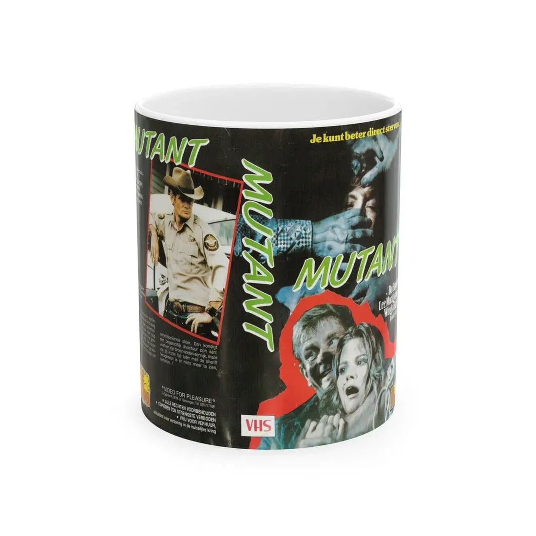 MUTANT BO HOPKINS (VHS COVER) - White Coffee Mug 11oz - Go Mug Yourself