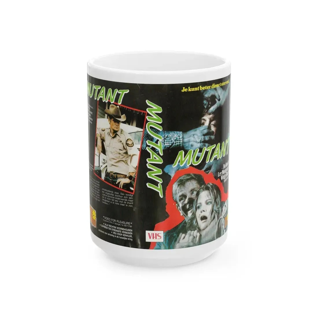 MUTANT BO HOPKINS (VHS COVER) - White Coffee Mug 15oz - Go Mug Yourself