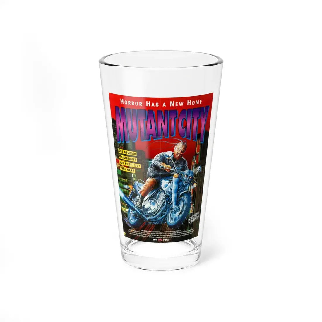MUTANT CITY (WICKED CITY) 1992 Movie Poster - Pint Glass 16oz 16oz - Go Mug Yourself