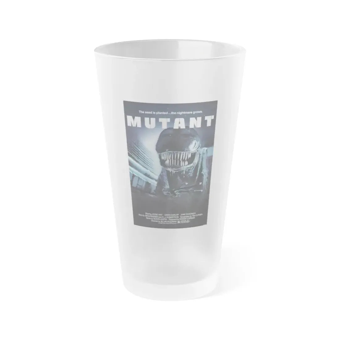 MUTANT (FORBIDDEN WORLD) 1982 Movie Poster - Frosted Pint Glass 16oz 16oz Frosted - Go Mug Yourself