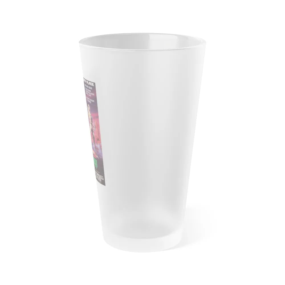 MUTANT HUNT 1987 Movie Poster - Frosted Pint Glass 16oz-Go Mug Yourself