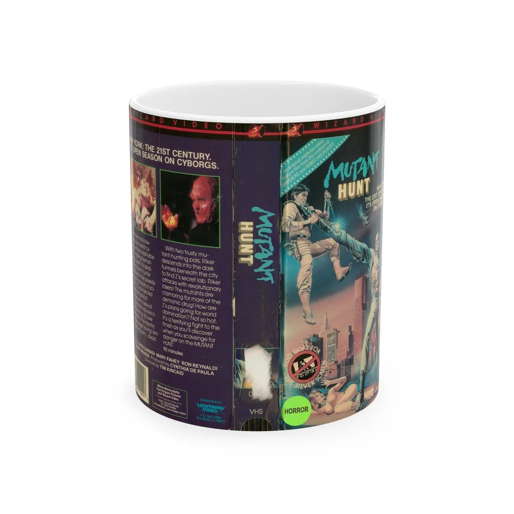 MUTANT HUNT 2 (VHS COVER) - White Coffee Mug-11oz-Go Mug Yourself