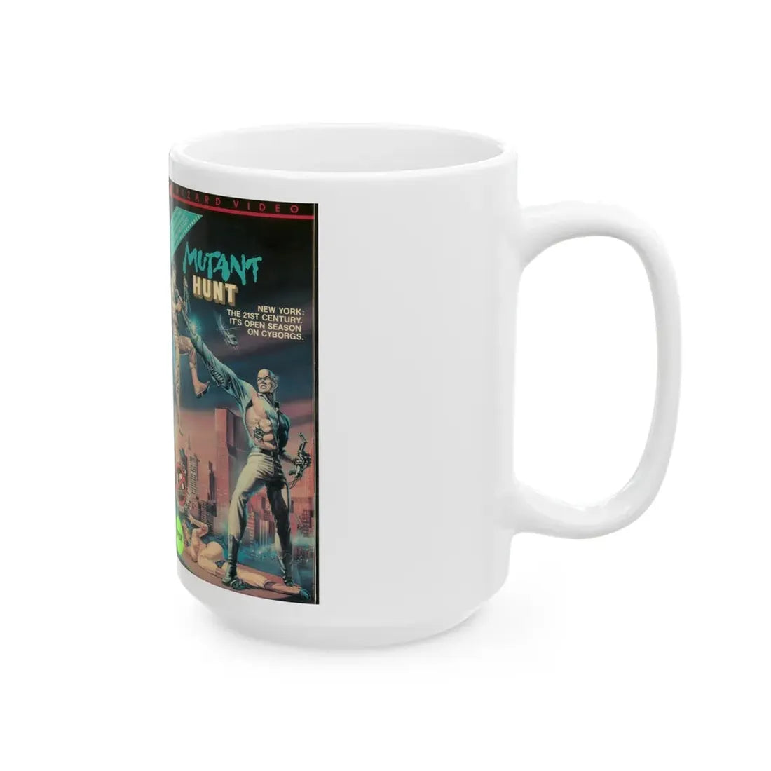 MUTANT HUNT 2 (VHS COVER) - White Coffee Mug - Go Mug Yourself