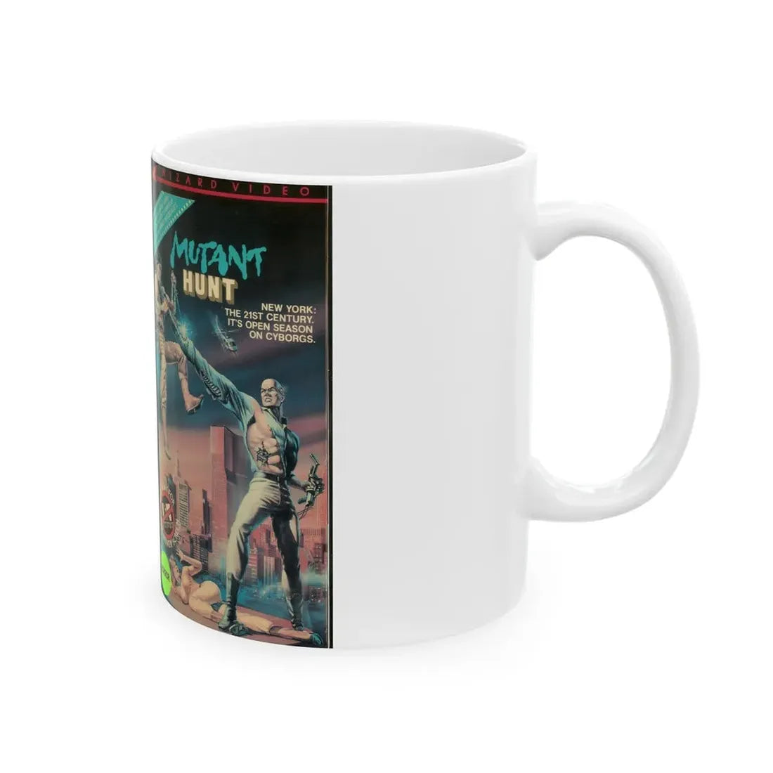 MUTANT HUNT 2 (VHS COVER) - White Coffee Mug - Go Mug Yourself