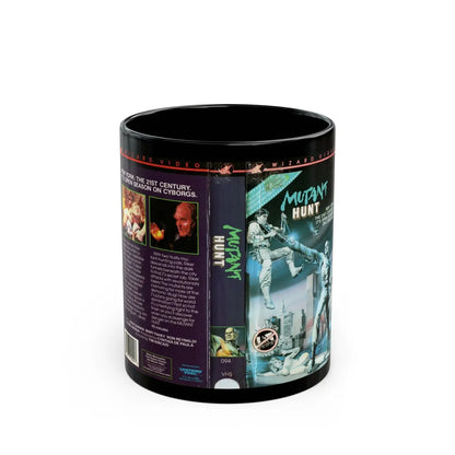 MUTANT HUNT (VHS COVER) - Black Coffee Mug-11oz-Go Mug Yourself