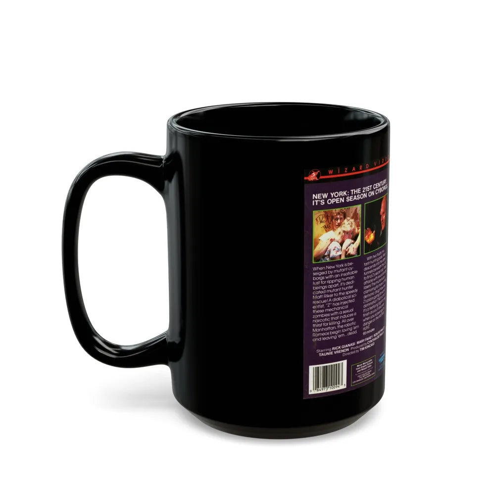 MUTANT HUNT (VHS COVER) - Black Coffee Mug-Go Mug Yourself