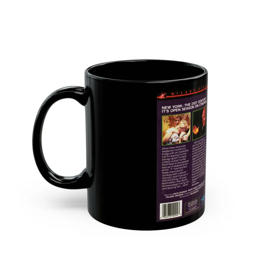 MUTANT HUNT (VHS COVER) - Black Coffee Mug-Go Mug Yourself