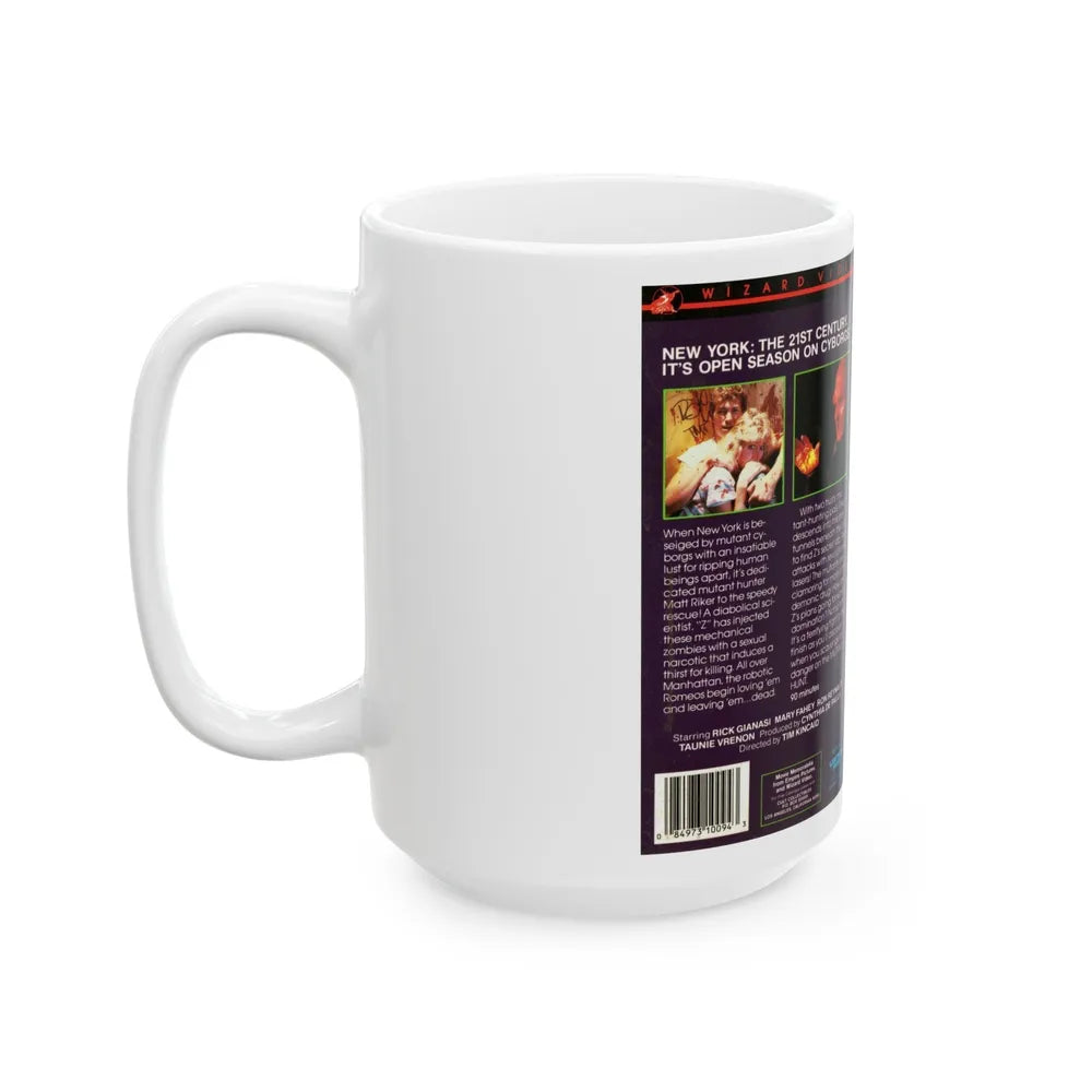 MUTANT HUNT (VHS COVER) - White Coffee Mug-Go Mug Yourself