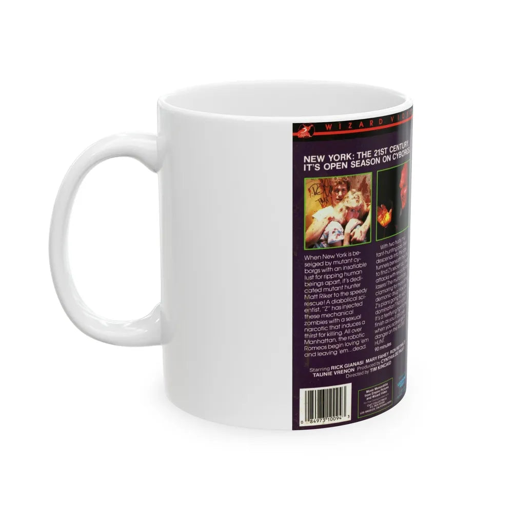 MUTANT HUNT (VHS COVER) - White Coffee Mug-Go Mug Yourself