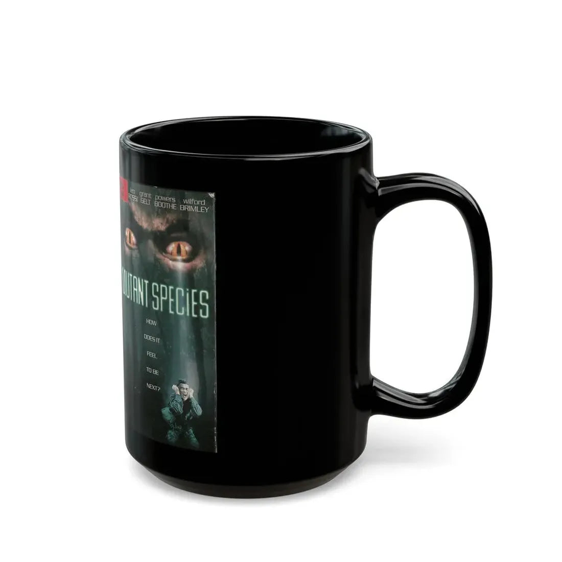 MUTANT SPECIES (VHS COVER) - Black Coffee Mug - Go Mug Yourself