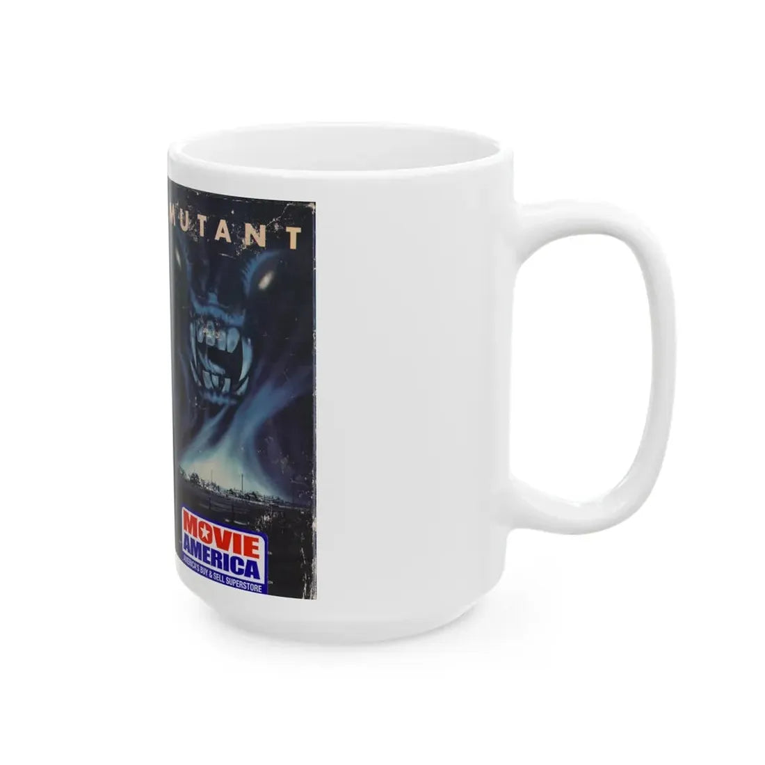 MUTANT (VHS COVER) - White Coffee Mug - Go Mug Yourself
