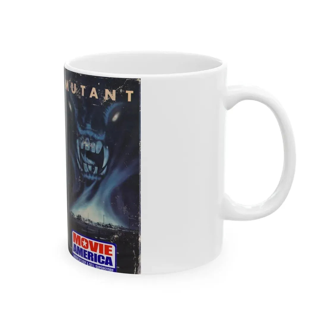 MUTANT (VHS COVER) - White Coffee Mug - Go Mug Yourself