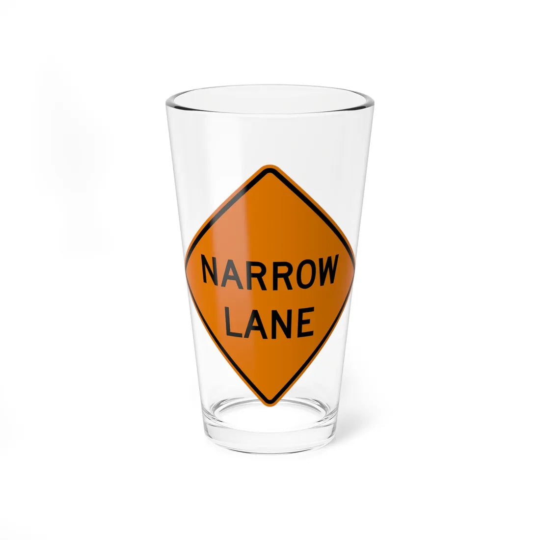 MUTCD-CA C12 (California) (Road Sign) Pint Glass 16oz 16oz - Go Mug Yourself