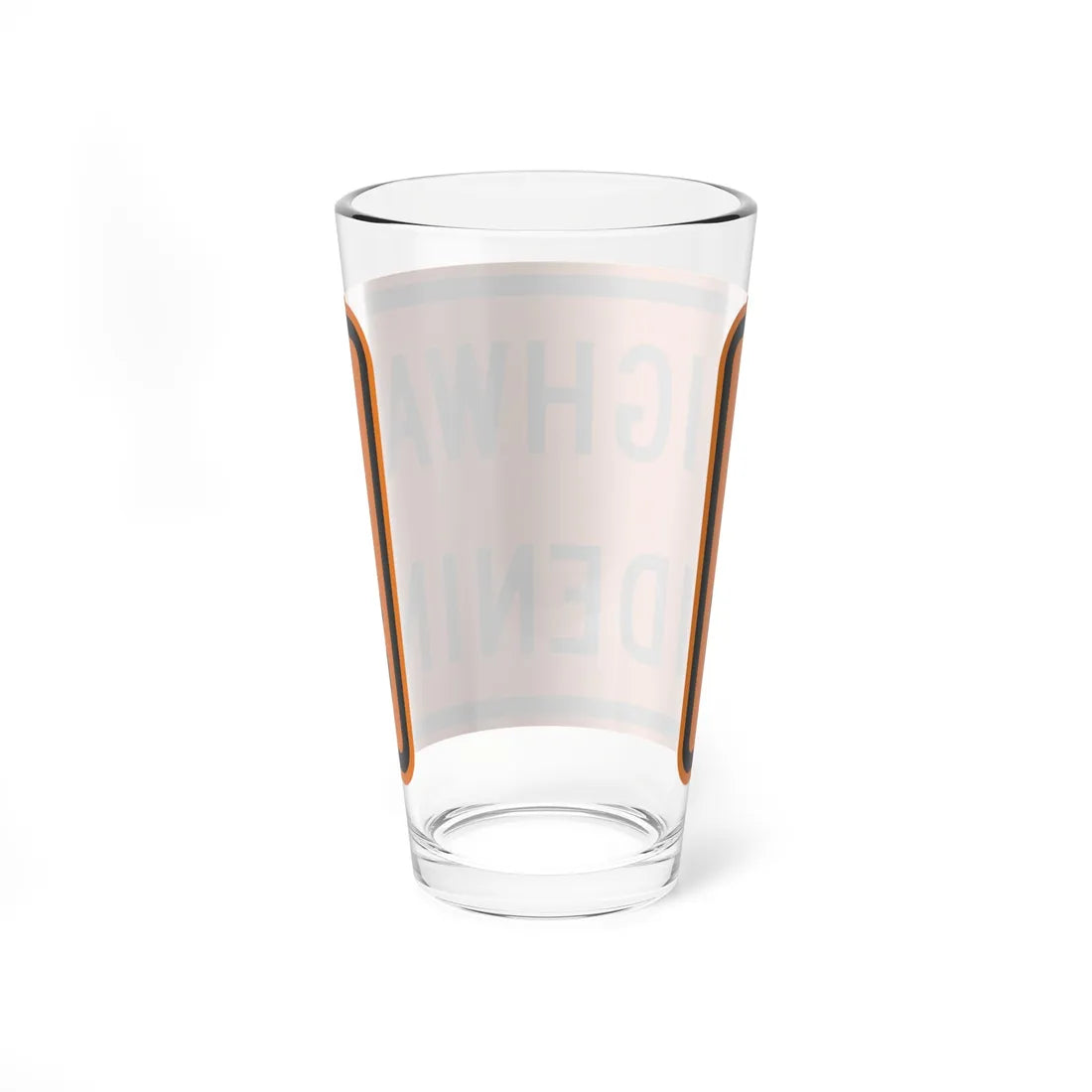 MUTCD-CA C23B (California) (Road Sign) Pint Glass 16oz - Go Mug Yourself