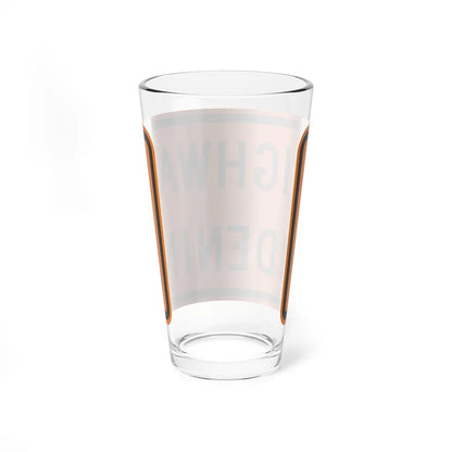 MUTCD-CA C23B (California) (Road Sign) Pint Glass 16oz - Go Mug Yourself