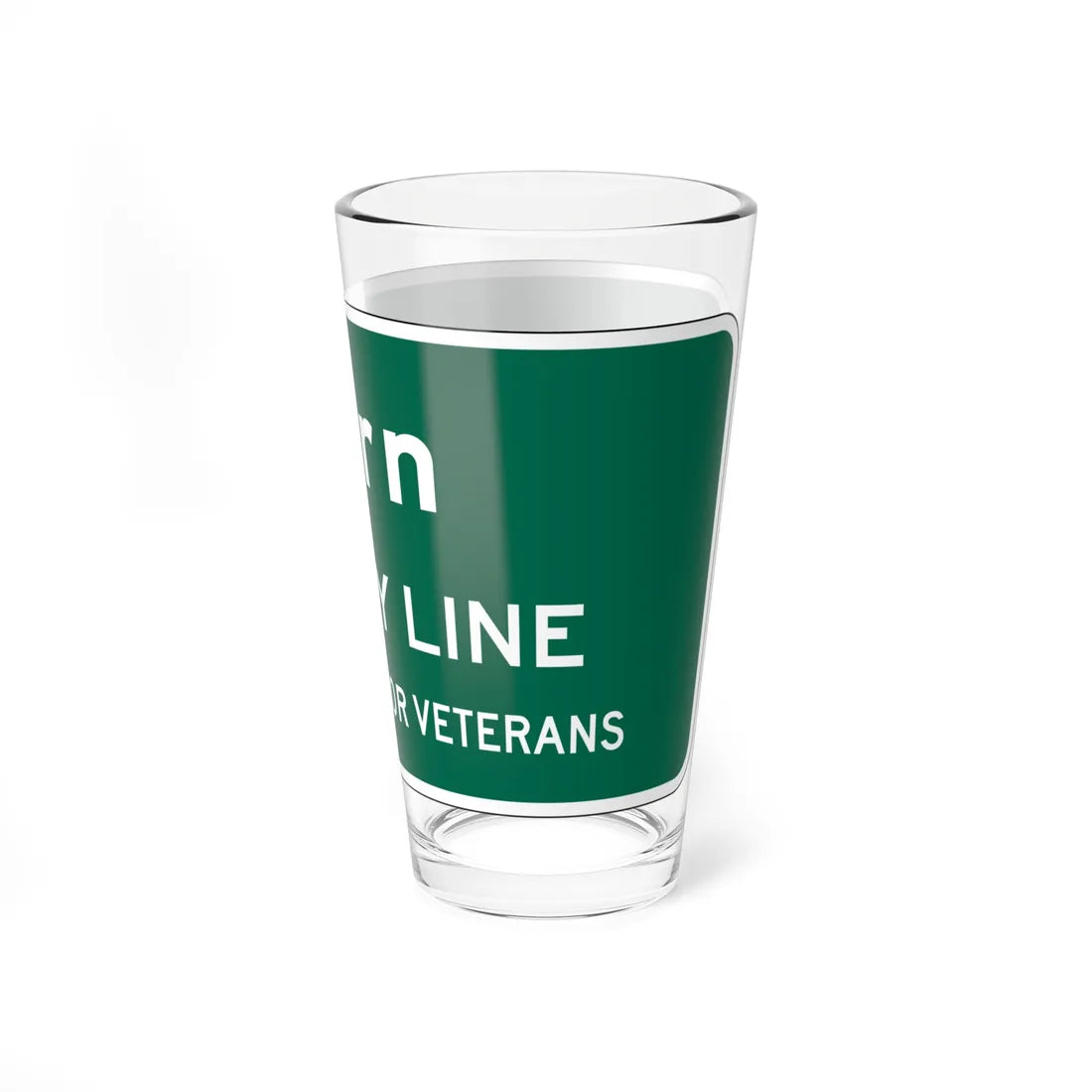 MUTCD-CA G10-3 (California) (Road Sign) Pint Glass 16oz - Go Mug Yourself