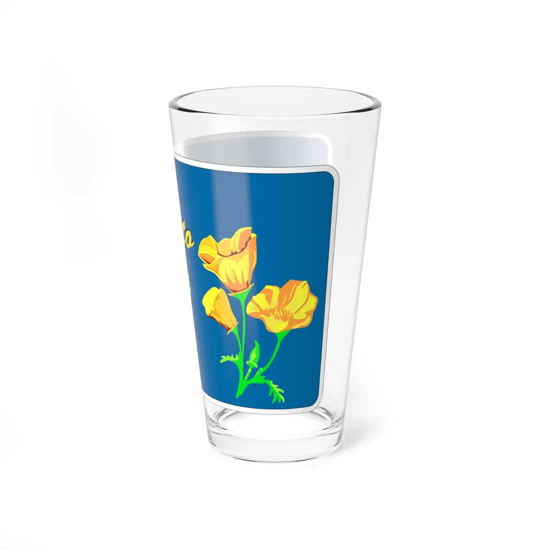 MUTCD-CA G10B (California) (Road Sign) Pint Glass 16oz - Go Mug Yourself
