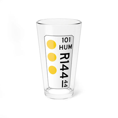 MUTCD-CA G11-6 (California) (Road Sign) Pint Glass 16oz 16oz - Go Mug Yourself