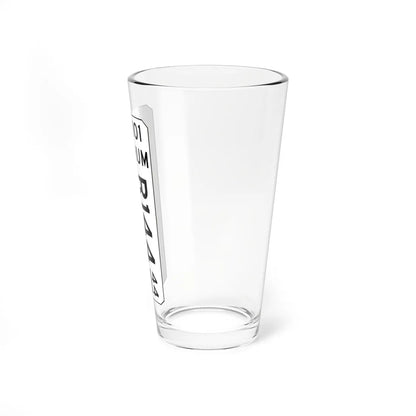 MUTCD-CA G11-6 (California) (Road Sign) Pint Glass 16oz - Go Mug Yourself