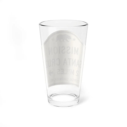 MUTCD-CA G13-1 (California) (Road Sign) Pint Glass 16oz - Go Mug Yourself