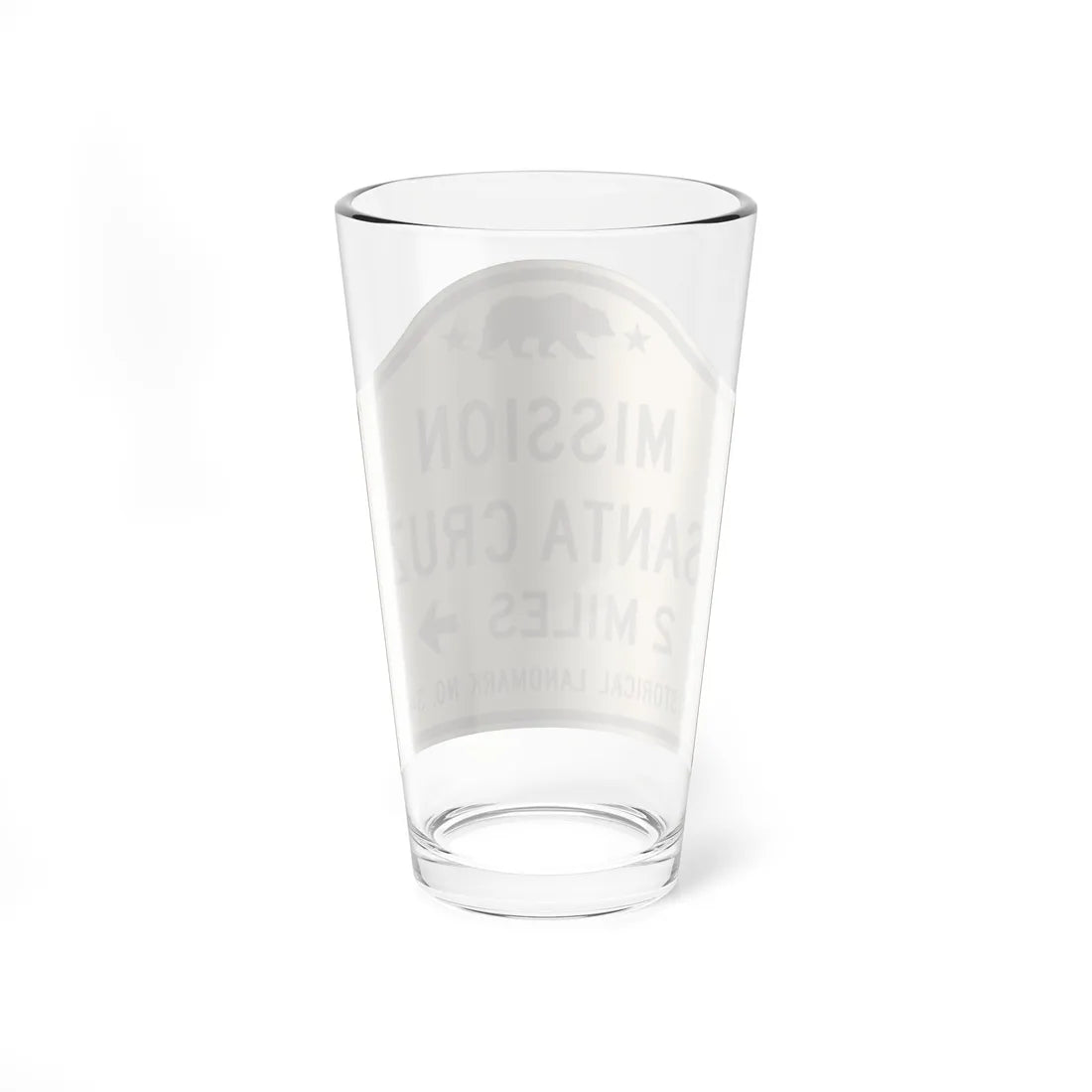 MUTCD-CA G13-1 open text (California) (Road Sign) Pint Glass 16oz - Go Mug Yourself
