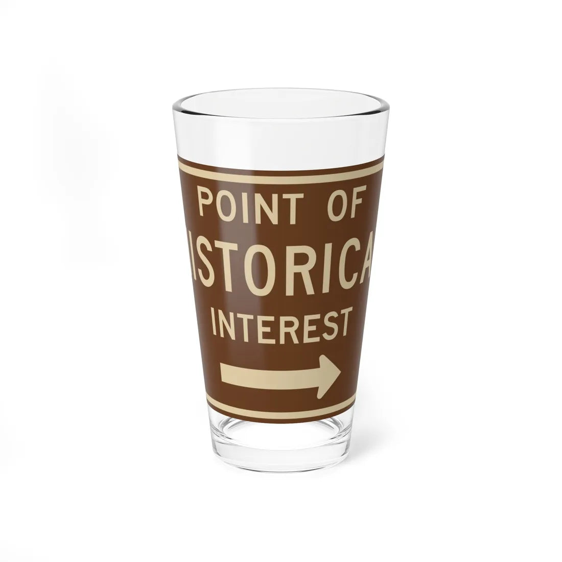 MUTCD-CA G15 (California) (Road Sign) Pint Glass 16oz 16oz - Go Mug Yourself