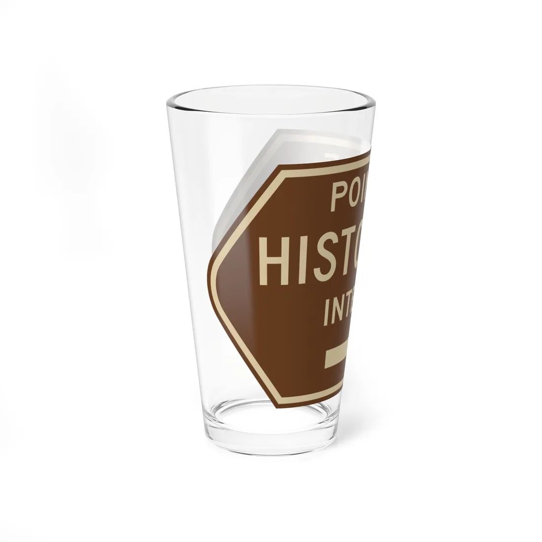 MUTCD-CA G15 (California) (Road Sign) Pint Glass 16oz - Go Mug Yourself