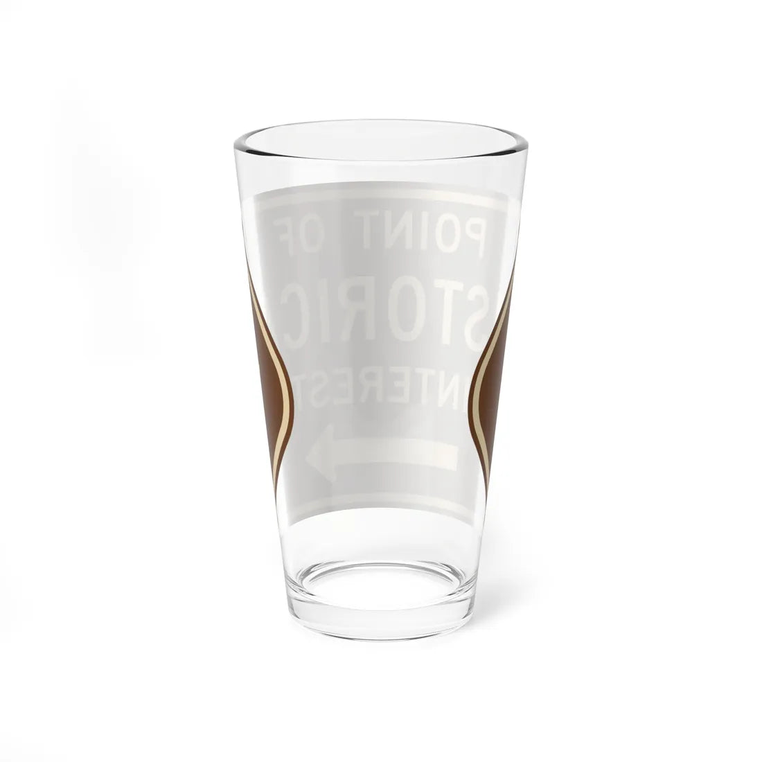 MUTCD-CA G15 (California) (Road Sign) Pint Glass 16oz - Go Mug Yourself