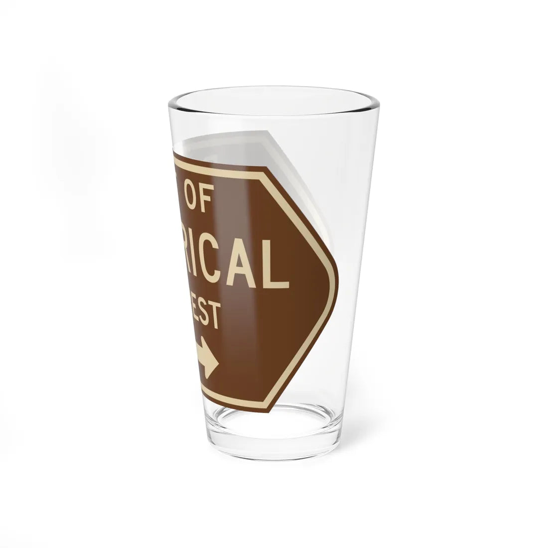 MUTCD-CA G15 (California) (Road Sign) Pint Glass 16oz - Go Mug Yourself