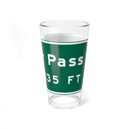 MUTCD-CA G16 (California) (Road Sign) Pint Glass 16oz - Go Mug Yourself