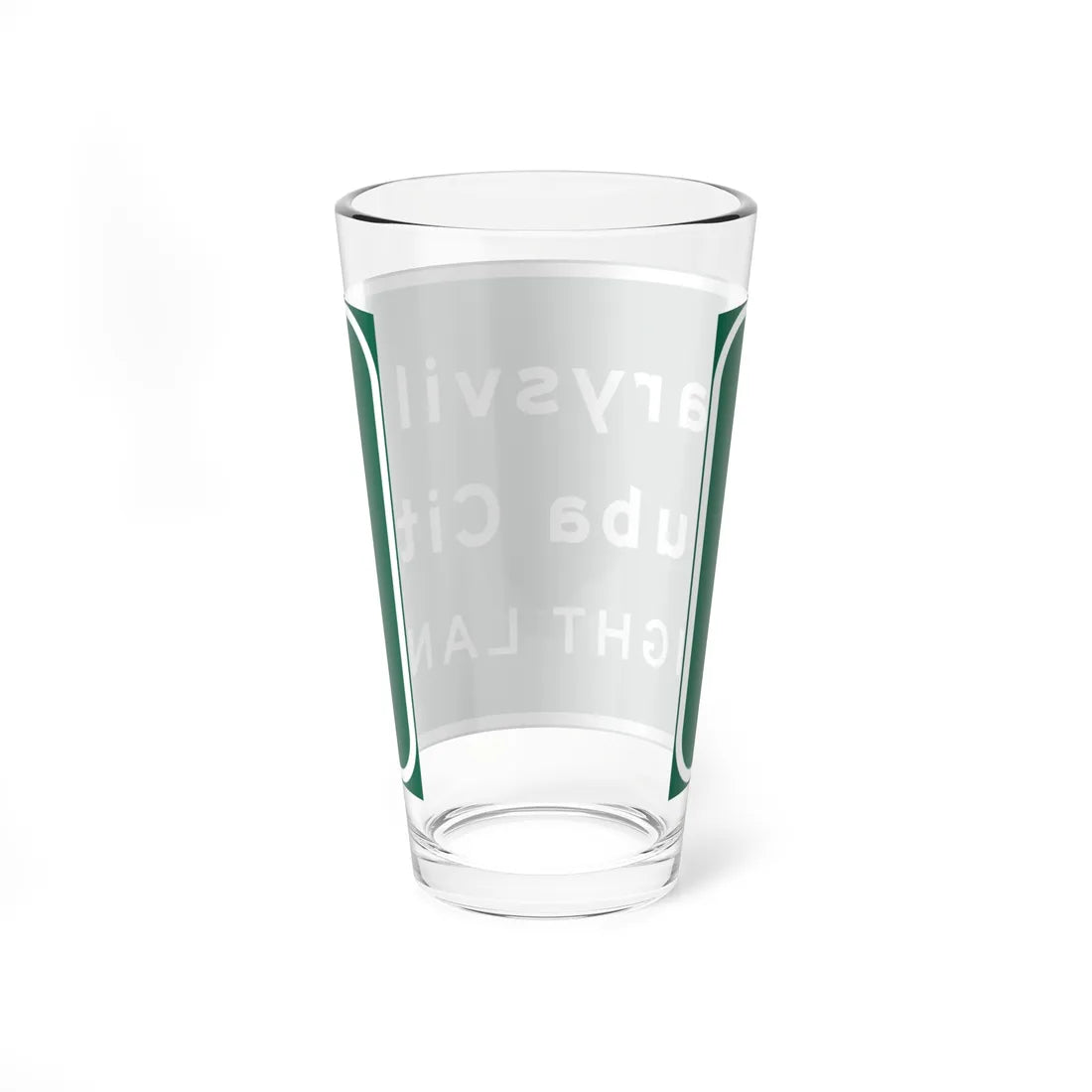 MUTCD-CA G20-3 (California) (Road Sign) Pint Glass 16oz - Go Mug Yourself