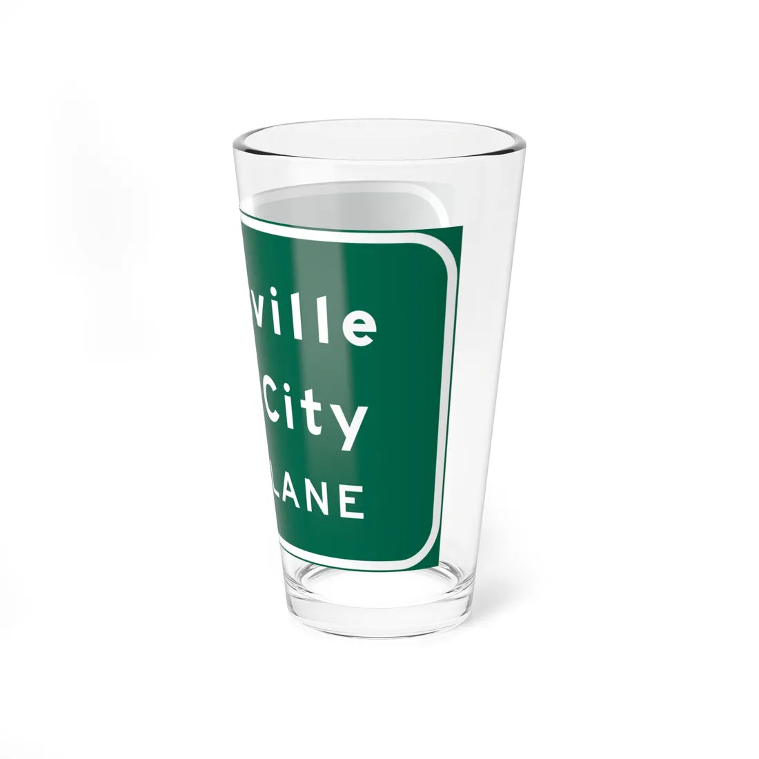 MUTCD-CA G20-3 (California) (Road Sign) Pint Glass 16oz - Go Mug Yourself