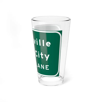 MUTCD-CA G20-3 (California) (Road Sign) Pint Glass 16oz - Go Mug Yourself