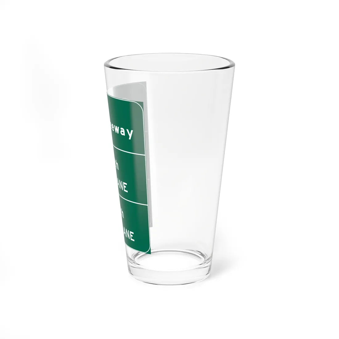 MUTCD-CA G21-3 (California) (Road Sign) Pint Glass 16oz - Go Mug Yourself