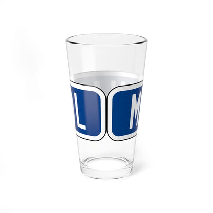 MUTCD-CA G66-11A (California) (Road Sign) Pint Glass 16oz - Go Mug Yourself