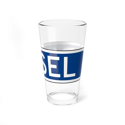 MUTCD-CA G66-12A (California) (Road Sign) Pint Glass 16oz - Go Mug Yourself