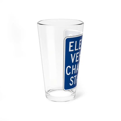 MUTCD-CA G66-21 (California) (Road Sign) Pint Glass 16oz - Go Mug Yourself
