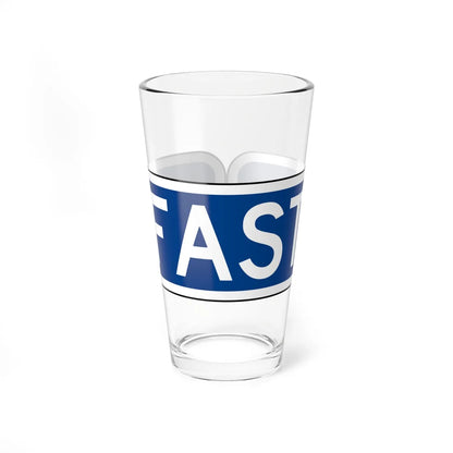 MUTCD-CA G66-21C (California) (Road Sign) Pint Glass 16oz 16oz - Go Mug Yourself