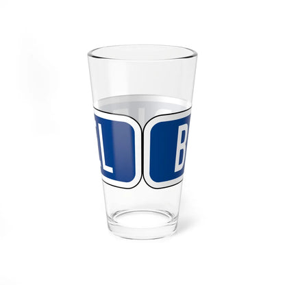 MUTCD-CA G66-22D (California) (Road Sign) Pint Glass 16oz - Go Mug Yourself