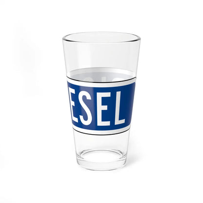 MUTCD-CA G66-22D (California) (Road Sign) Pint Glass 16oz - Go Mug Yourself