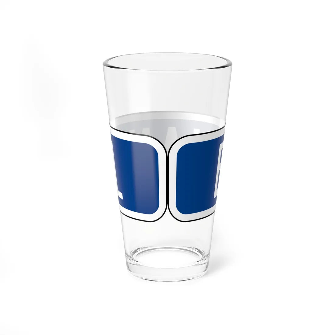MUTCD-CA G66-22F (California) (Road Sign) Pint Glass 16oz - Go Mug Yourself