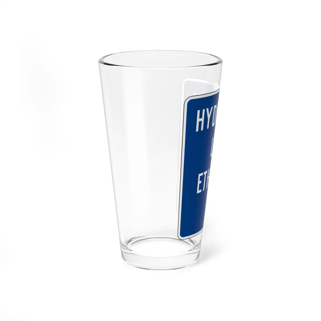 MUTCD-CA G66-22K open text (California) (Road Sign) Pint Glass 16oz - Go Mug Yourself
