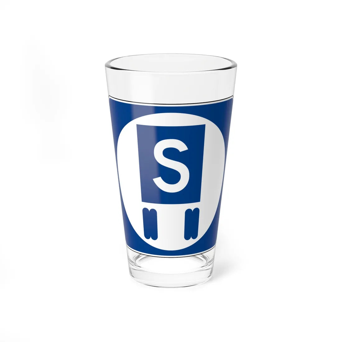 MUTCD-CA G66-55 (California) (Road Sign) Pint Glass 16oz 16oz - Go Mug Yourself