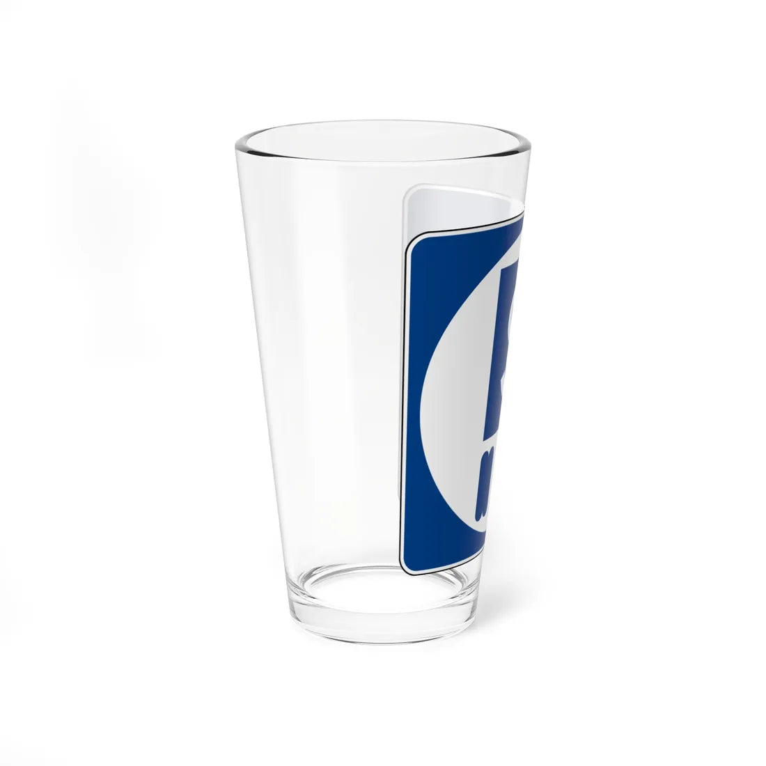 MUTCD-CA G66-55 (California) (Road Sign) Pint Glass 16oz - Go Mug Yourself