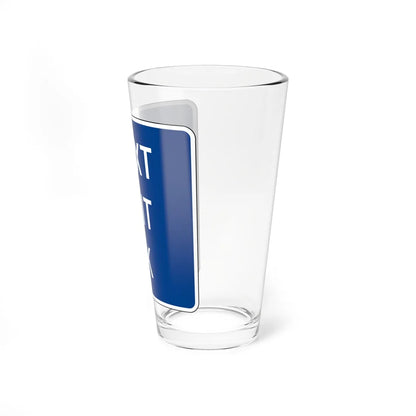 MUTCD-CA G66-56A (California) (Road Sign) Pint Glass 16oz - Go Mug Yourself