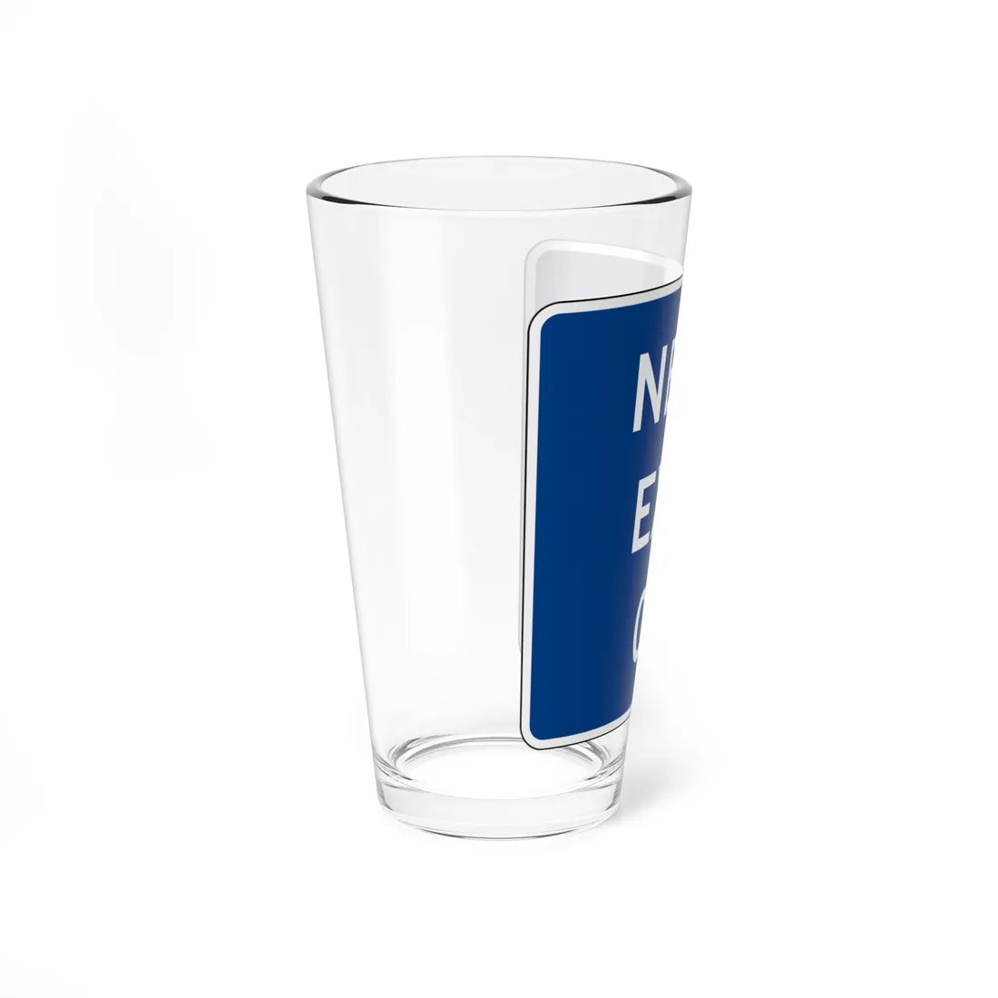 MUTCD-CA G66-56A (California) (Road Sign) Pint Glass 16oz - Go Mug Yourself