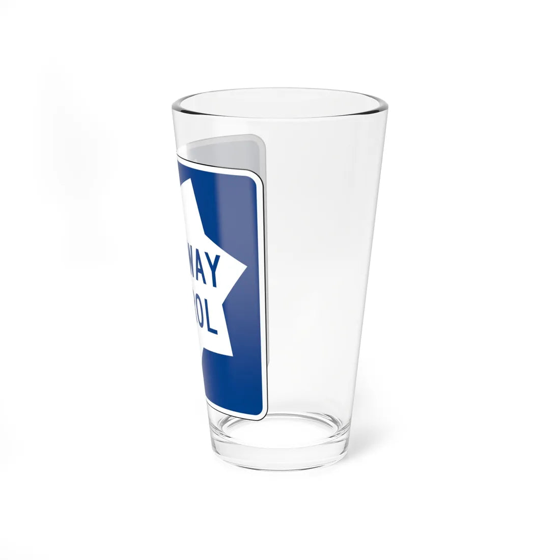 MUTCD-CA G66-57 (California) (Road Sign) Pint Glass 16oz - Go Mug Yourself